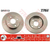 Тормозной диск TRW DF4113