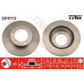 Тормозной диск TRW DF4115