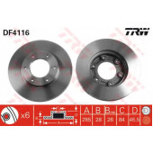 Тормозной диск TRW DF4116