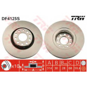 Тормозной диск TRW DF4125S