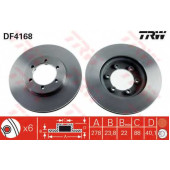 Тормозной диск TRW DF4168