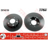Тормозной диск TRW DF4210