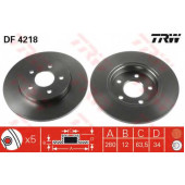 Тормозной диск TRW DF4218