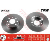 Тормозной диск TRW DF4225