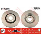 Тормозной диск TRW DF4258S