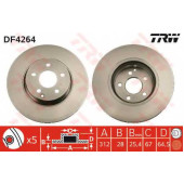 Тормозной диск TRW DF4264
