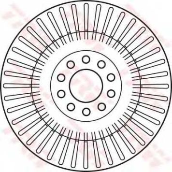 Тормозной диск TRW DF4268S-1