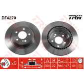 Тормозной диск TRW DF4270