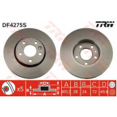 Тормозной диск TRW DF4275S