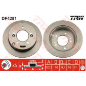 Тормозной диск TRW DF4281