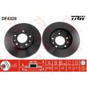 Тормозной диск TRW DF4328
