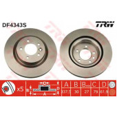 Тормозной диск TRW DF4343S