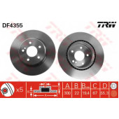 Тормозной диск TRW DF4355