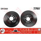 Тормозной диск TRW DF4360