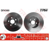 Тормозной диск TRW DF4380