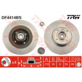 Тормозной диск TRW DF4414BS