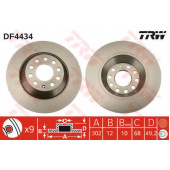 Тормозной диск TRW DF4434