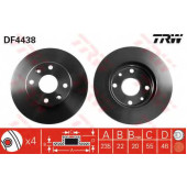Тормозной диск TRW DF4438