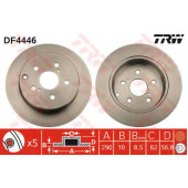 Тормозной диск TRW DF4446