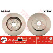 Тормозной диск TRW DF4493