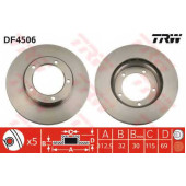 Тормозной диск TRW DF4506