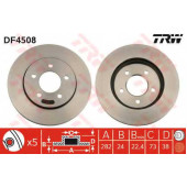 Тормозной диск TRW DF4508
