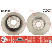 Тормозной диск TRW DF4558