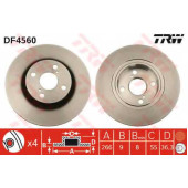 Тормозной диск TRW DF4560