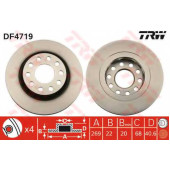 Тормозной диск TRW DF4719