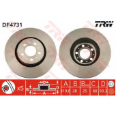 Тормозной диск TRW DF4731