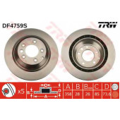 Тормозной диск TRW DF4759S