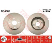 Тормозной диск TRW DF4806
