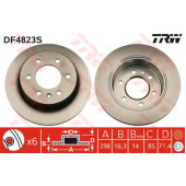 Тормозной диск TRW DF4823S