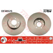 Тормозной диск TRW DF4852S