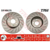 Тормозной диск TRW DF4862S