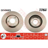 Тормозной диск TRW DF4968S