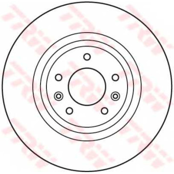 Тормозной диск TRW DF4970S-1