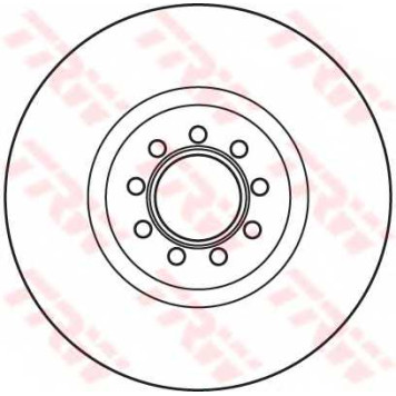 Тормозной диск TRW DF4984S-1