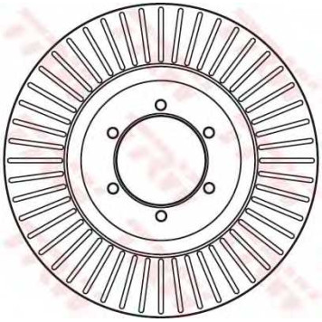 Тормозной диск TRW DF6008S-1