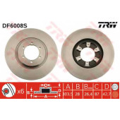 Тормозной диск TRW DF6008S