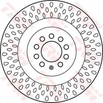 Тормозной диск TRW DF6011S-1