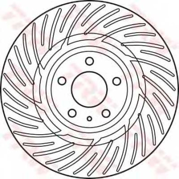 Тормозной диск TRW DF6014S-1