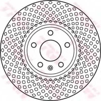 Тормозной диск TRW DF6015S-1