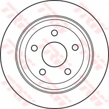 Тормозной диск TRW DF6027-1