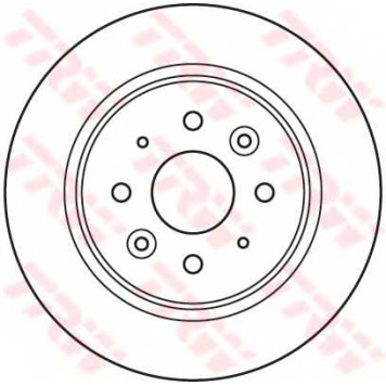 Тормозной диск TRW DF6055-1
