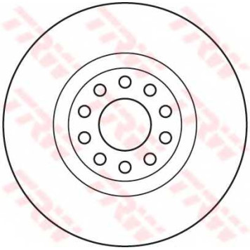 Тормозной диск TRW DF6060S-1