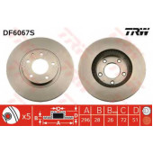 Тормозной диск TRW DF6067S