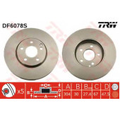 Тормозной диск TRW DF6078S