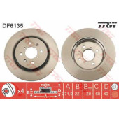 Тормозной диск TRW DF6135