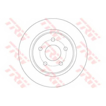 Тормозной диск TRW DF6150